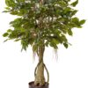 Nearly Natural 5383 3ft. Ficus Tree UV Resistant (Indoor/Outdoor),Green,Small 48 81uY01CyMfS
