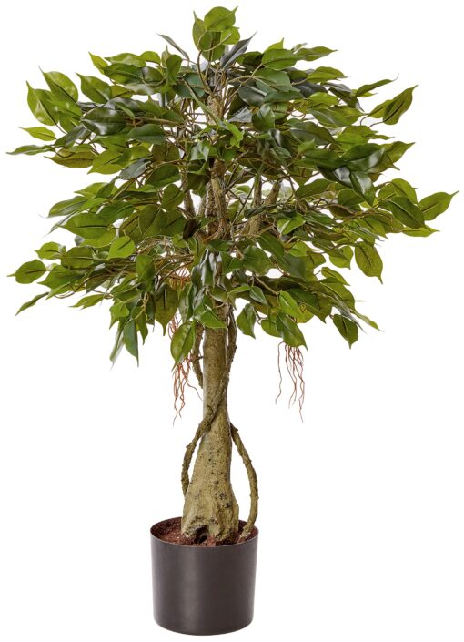 Nearly Natural 5383 3ft. Ficus Tree UV Resistant (Indoor/Outdoor),Green,Small