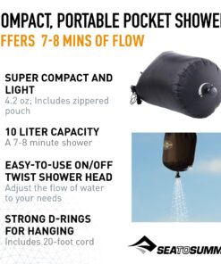Alternative view of Sea to Summit Pocket Shower Black 10 Liters