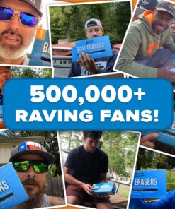 Premium Boat Scuff Erasers | Boating Accessories Gifts for Cleaning Boat Accessories or Gift for Pontoon Fishing Jon Boats Decks Vinyl Boat Cleaner Hull Cleaner Gadgets for Men and Women 3 Pack 37 81uZa3QsfCL