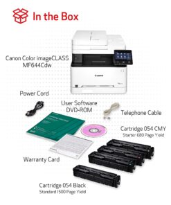 Color imageCLASS MF644Cdw - All-in-One, Wireless, Mobile-Ready, Duplex Laser Printer with 3 Year Warranty,Works with Alexa MF644Cdw (Old Model) 28 81ubyKwoaFL
