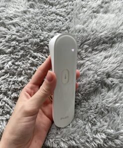 iHealth No-Touch Forehead Thermometer, Infrared Digital Thermometer for Adults and Kids, Touchless Baby Thermometer, 3 Ultra-Sensitive Sensors, Large LED Digits, Quiet Vibration Feedback, Non Contact White 53 81ue 0Dkg4L