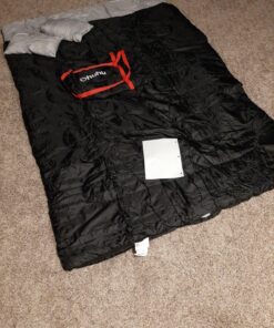 Double Sleeping Bag, Ohuhu Sleeping Bags for Adults with 2 Pillows 2 Person Sleeping Bag for Kids Waterproof Cold Weather Sleeping Bags for Family Teens Camping Backpacking Hiking Outdoor Black 63 81ue6KCX7tL