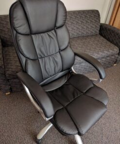 BestOffice Office Chair Cheap Desk Chair Ergonomic Computer Chair with Lumbar Support Arms Headrest PU Leather Modern Rolling Swivel Executive Chair for Back Pain Women Men Adults,Black Black 58 81uhZuRDBUL