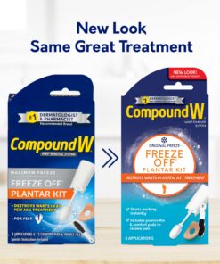 Compound W Freeze Off Plantar Wart Remover Kit, 8 Applications,1 Count (Pack of 1) Unflavored 12 81uhuWE4ryL