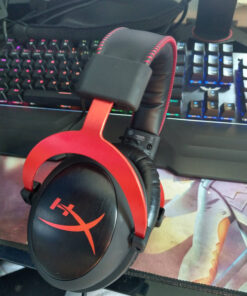 HyperX Cloud II - Gaming Headset, 7.1 Surround Sound, Memory Foam Ear Pads, Durable Aluminum Frame, Detachable Microphone, Works with PC, PS5, PS4, Xbox Series X|S, Xbox One – Red Wired 42 81ui3h3abjL