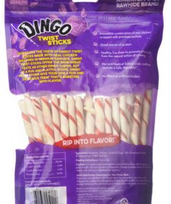 Dingo Twist Sticks Rawhide Treats, 200-Pack (4 Units of 50-Pack) 6 81uiGNm6ktL
