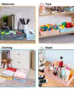DLUCKY 4Pcs Classroom Organization and Storage Paper Tray Holds 4A Paper,Paper Trays for Classroom Toy,Crayons,Handicrafts Storage,Also for Library, Drawers, Office, Kitchen, Bathroom 20 81uifqjTKoL