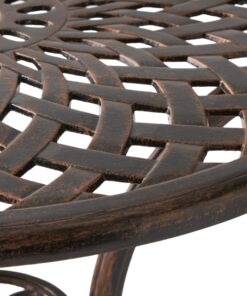 Christopher Knight Home Glenbrook Modern Metal Bistro Set, 3-Pcs Set, Brown 16 81ujoEpwFGL