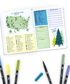 Tombow 56169 Dual Brush Pen Art Markers, Landscape, 10-Pack. Blendable, Brush and Fine Tip Markers 10 Count (Pack of 1) 34 81ukP gZDrL