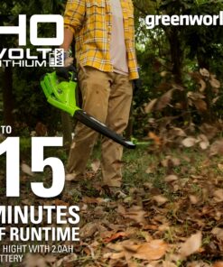 Alternative view of Greenworks 40V (150 MPH / 130 CFM / 75+ Compatible Tools) Cordless Leaf Blower, Tool Only Sweeper (Tool Only)