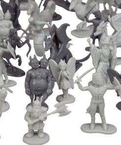 Monster Fantasy Creature Mini Action Figure Playset - 98pcs Toy Miniatures with 14 Unique Designs - Dragons,Wizards,Orcs, & More- XL 1/32 Scale Compatible with Dungeons and Dragons and other RPG Games 49 81ul8kc4cL