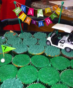 Happy Birthday Banner Adornment Cupcake/Cake Decorating Banner,1 Count 16 81umkYNi9TL