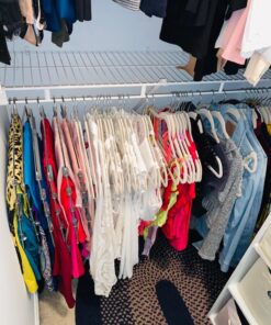 Home-it Premium Velvet Hangers 50 Pack - Ivory Suit Hangers Non-Slip - Heavy duty Clothes Hangers for Closet, Jacket, Shirt, Pants and Suit, Hook Swivel 360 - Ultra Thin 40 81un716jF L