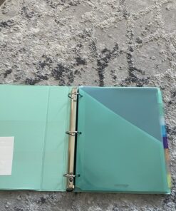 Amazon Basics Two Pocket Plastic Dividers, 8 Tab Set, 24 Count (Pack of 3), Letter Size, Assorted Color 40 81uo9HgYyvL