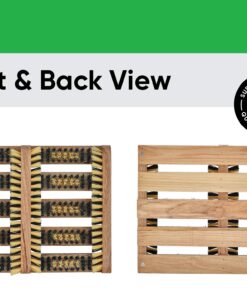 Superio Shoe and Boot Scraper, Outside Shoe Scrubber Brush 10.5 X 14 Inch - Cleans Deep Removes All Outdoor Dirt, Snow, Mud and Sand. Construction, Hiking Cleaner (Wood 1-Pack) Wood 1-Pack 16 81upOj2TkeL