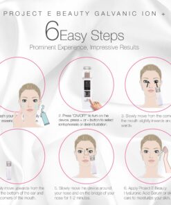 Project E Beauty Galvanic Facial Lifting Roller | Wireless Galvanic Facial Machine Skin Care Reduce Wrinkles Skin Tightening Firming Fine Lines Desincrustation Deep Pore Cleansing Rejuvenation Device 20 81upYvVjtdL