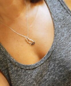 YFN Wolf Pendant Necklace 925 Sterling Silver Cubic Zirconial Wolf Moon Necklace 18" Birthday Day Jewelry for Girlfriend Wife Black Cz Wolf Necklace 20 81upq3Xr5L