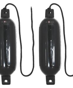 Extreme Max 3006.7204 BoatTector Inflatable Fender Value 2-Pack - 6.5" x 22", Black 6.5" x 22" 20 81urVHheb L