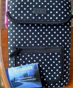 USA GEAR Soft Tablet Sleeve Case Compatible with Boogie Board 8.5 inch, Wacom Intuos Creative Small CTL4100, Huion Inspiroy H640P Graphics Tablet, and Other 10 inch Pen Drawing Tablets (Polka Dot) Polka Dot 24 81ut8OdX1L