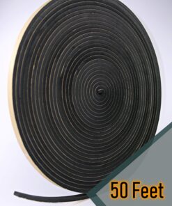 Neoprene Foam Weather Seal High Density Stripping with Adhesive Backing 1/2 Inch Wide 1/8 Inch Thick 50 Feet Long 1/2 inch x 1/8 inch x 50 feet 9 81utRXsN7lL