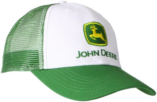 John Deere Farm State Pride Contrast Mesh Back Core Baseball Cap One Size White