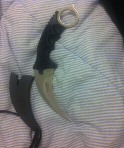 Vulcan Gear Tactical Hawkbill Karambit Knife with Sheath and Cord Silver blade 1. Silver 63 81uudru3gL