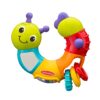 Infantino Topsy Turby Twist and Play Caterpillar Rattle - Rotating Body, Sliding Rings, Mirror & Noise Makers - Activity Toy for Ages 6 Months +