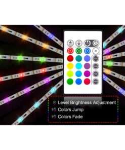 PANGTON VILLA Led Strip Lights 6.56ft for 40-60in TV, USB LED TV Backlight Kit with Remote - 16 Color 5050 LEDs Bias Lighting for HDTV 6.56 ft 32 81uxfjNWY1L