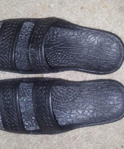 Pali Hawaii Unisex Adult Classic Jandals Sandals 8 Women/8 Men Black 22 81v APmR0AL 1