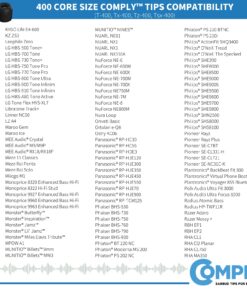 COMPLY Foam 400 Series Replacement Ear Tips for Bose Quiet Comfort 20, Sennheiser IE 300, Campfire Audio, 7Hertz, NuraLoop & More | Ultimate Comfort | Unshakeable Fit|NO TechDefender | Small, 3 Pairs Black 19 81v VcbKH8L