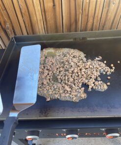 Blackstone 1542 Flat top Griddle Professional Grade Accessory Tool Kit (5 Pieces) 16 oz Bottle, Two Spatulas, Chopper/Scraper and One Cookbook-Perfect for Cooking Indoor or Outdoor, Multicolor 33 81v nRheWzL