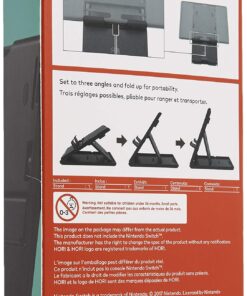 HORI Compact Playstand for Nintendo Switch Officially Licensed by Nintendo, Adjustable Black 31 81v05alDV2L