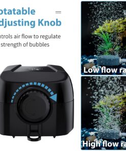 Uniclife Aquarium Air Pump Dual Outlet Fish Tank Aerator with Accessories for Up to 100 Gallon Tank 5 - 30 Gallons 25 81v1NBi9iL