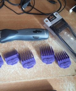 Andis 66345 Nano-Silver Magnetic Attachment 5 Combs with Long-Lasting Performance - Sizes 6", 8", 4", 3/8", 2", Provide Professional Haircuts and Styles – Purple Small (Pack of 1) 23 81v2HgJzfkL