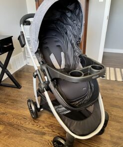 Graco Modes Pramette Travel System, Includes Baby Stroller with True Pram Mode, Reversible Seat, One Hand Fold, Extra Storage, Child Tray and SnugRide 35 Infant Car Seat, Ellington Modes Pramette w/ Infant Pramette Mode 53 81v4jNrv LL