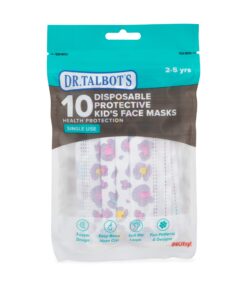 Dr. Talbot's Disposable Kid's Face Mask for Personal Health, Girl 2-5 Years, Prints May Vary, 10 Count 27 81v4jVAfK8L