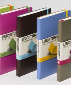 LEUCHTTURM1917 Bicolor Special Edition - Medium A5 Plain Hardcover Notebook (Azure-Lime) - 249 Numbered Pages Azure-Lime 7 81v5R WxwL
