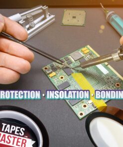 Tapes Master - 1/2" x 36 Yds - 1 Mil Kapton Tape – Polyimide High Temp Tapes with Silicone Adhesive - 3” Core - for 3D Printer Surface, Soldering, Insulation and Bonding - No Residue 1/2" - 1 Roll 15 81v5Tf19vkL