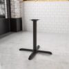 Flash Furniture 30'' x 30'' Restaurant Table X-Base with 3'' Dia. Table Height Column Black