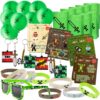 Party Ninja Pixel Miner Birthday Party Favors - 41pcs - Party Supplies for Boys & Girls - Party Favor Bags - Party Balloons, Party Decor + 1 PAIR of Pixel Sunglasses (Party Favors for 8 Guests) Party Favors for 8 Guests 42 81v8LBIhPvL