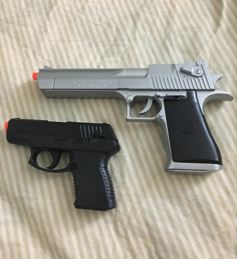 Desert Eagle Spring Powered Airsoft Pistol Silver Swiftsly