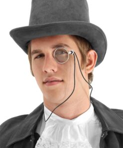 Silver Steampunk Victorian Costume Monocle or Necklace Standard 16 81v9gylVnYL