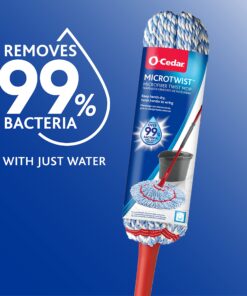 Alternative view of O-Cedar MicroTwist, Microfiber Twist Mop,Blue/Red MicroTwist Mop