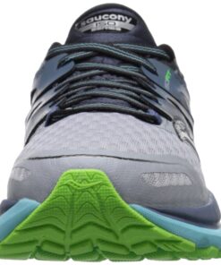 Saucony Women's Triumph ISO 2 Running Shoe 7 Grey/Blue/Slime 9 81vBcB1ss4L