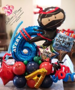 BALLOON new 38" NINJA foil Kickin' BIRTHDAY party FAVORS 5 81vC1rjFE L
