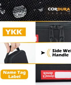 Rough Enough Small Tool Bag Pouch Large Black Pencil Case Box for Kids Boys School Men Cordura Heavy Duty 46 81vC80SW8AL