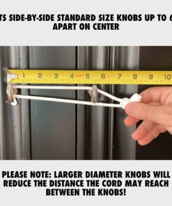 Kiscords Baby Safety Cabinet Locks for Knobs Child Safety Cabinet Latches for Home Safety Strap for Baby Proofing Cabinets Kitchen Door RV No Drill No Screw No Adhesive (White) 17 81vCLBF9VL