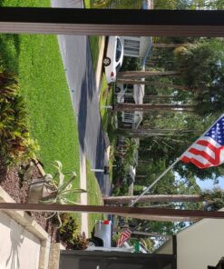Front Line Flags Flag Pole: 6' Ft Silver Aluminum Flagpole | Spinning and Tangle-Free | Heavy Duty | Wind Resistant and Rust Free Silver Wall Mount Flag Pole P/N FL6S 6ft Silver (Pole Only) 32 81vChUmwAQL