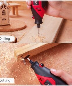 AVID POWER Rotary Tool with Flex Shaft 1.0 Amp Electric Rotary Tool, 6 Variable Speeds, 107 Pieces Rotary Tool Accessories & Carrying Case for Grinding, Cutting, Carving and Sanding - Red 1-red 26 81vDUAeTNeL